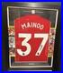 Signed Framed Kobbie Mainoo Manchester United Shirt WithCOA & Proof & QR Code Tech