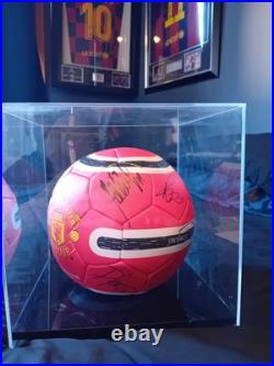 Signed, Framed Manchester United Ball Signed, Framed Manchester United Ball