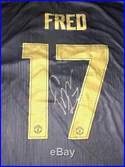 Signed Fred Manchester United Away Shirt 18/19 See Him Sign Brazil