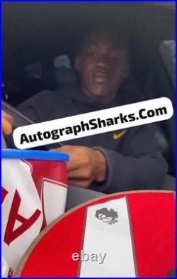 Signed Kobbie Mainoo Manchester United Autographed 3rd Shirt With COA & Proof