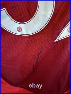 Signed Kobbie Mainoo Manchester United Autographed Home Shirt With COA & Proof