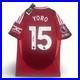 Signed Leny Yoro Official Manchester United Fc Football Shirt 2024/25 PROOF/COA