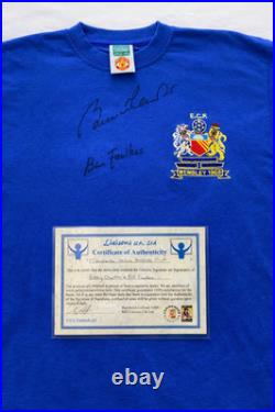 Signed Manchester United 1968 Shirt-Bobby Charlton & Bill Foulkes-COA