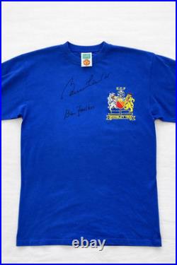Signed Manchester United 1968 Shirt-Bobby Charlton & Bill Foulkes-COA