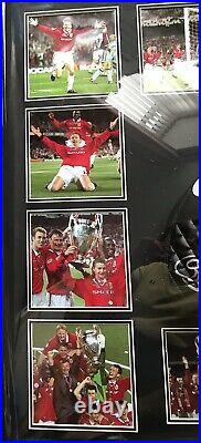 Signed Manchester United 1999 Champions League Final Memorabilia With COA