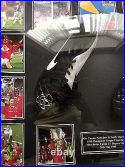 Signed Manchester United 1999 Champions League Final Memorabilia With COA