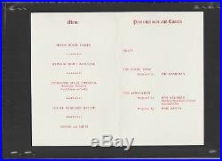 Signed Manchester United 1st Reunion Dinner Menu 21st March 1986