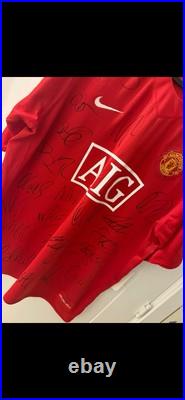 Signed Manchester United 2008 Shirt, Entire Squad