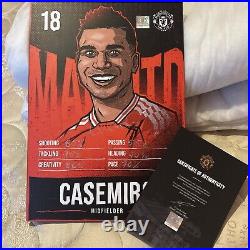 Signed Manchester United Casemiro Fantasy Card 23-24 Season