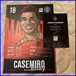 Signed Manchester United Casemiro Fantasy Card 23-24 Season