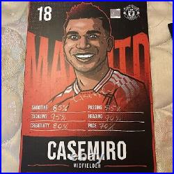 Signed Manchester United Casemiro Fantasy Card 23-24 Season