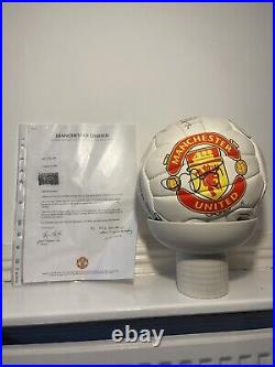 Signed Manchester United Football Ball 1998 Alex Ferguson And Whole Squad