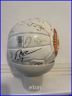 Signed Manchester United Football Ball 1998 Alex Ferguson And Whole Squad