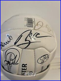 Signed Manchester United Football Ball 1998 Alex Ferguson And Whole Squad