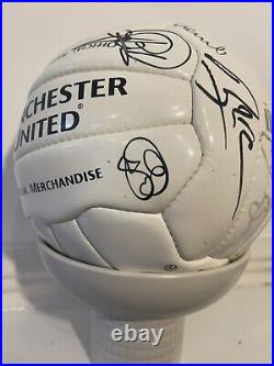 Signed Manchester United Football Ball 1998 Alex Ferguson And Whole Squad