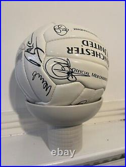 Signed Manchester United Football Ball 1998 Alex Ferguson And Whole Squad