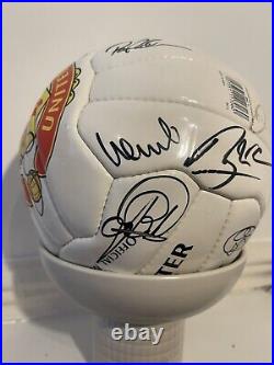 Signed Manchester United Football Ball 1998 Alex Ferguson And Whole Squad