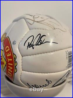 Signed Manchester United Football Ball 1998 Alex Ferguson And Whole Squad