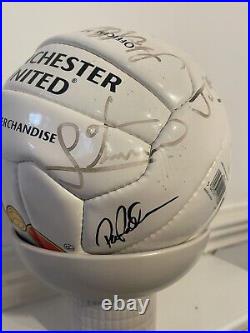 Signed Manchester United Football Ball 1998 Alex Ferguson And Whole Squad