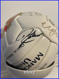 Signed Manchester United Football Ball 1998 Alex Ferguson And Whole Squad