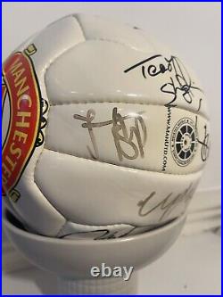 Signed Manchester United Football Ball 1998 Alex Ferguson And Whole Squad