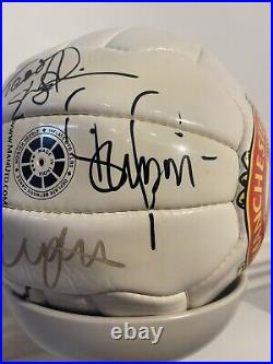 Signed Manchester United Football Ball 1998 Alex Ferguson And Whole Squad