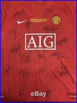 Signed Manchester United Jersey 2008 Champions League Final. Ronaldo, Rooney