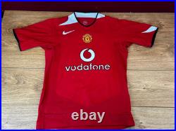 Signed Manchester United Keane No. 16 Believed To Be A Player Issue Shirt No COA