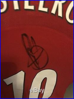 Signed Manchester United Rare Retro Home Shirt Van Nistelrooy