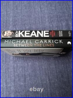 Signed Manchester United Roy Keane & Michael Carrick Books
