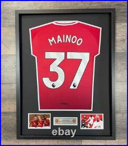 Signed Manchester United Shirt 2024 2025 Kobbie Mainoo