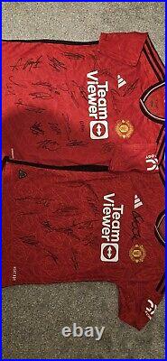 Signed Manchester United Shirt 2 Shirts