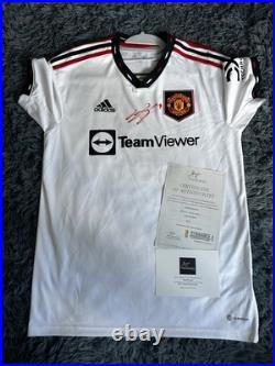 Signed Manchester United Shirt Bruno Fernandes Certificate of Authenticity