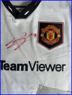 Signed Manchester United Shirt Bruno Fernandes Certificate of Authenticity