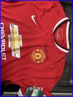 Signed Manchester United Shirt Sir Bobby Robson