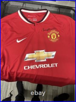 Signed Manchester United Shirt Sir Bobby Robson