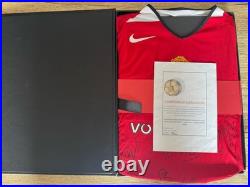 Signed Manchester United Shirt With Memorabilia Booklet