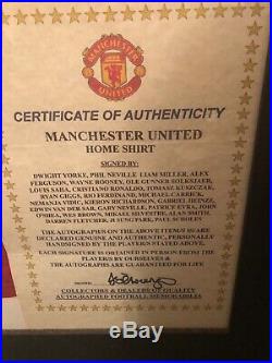 Signed Manchester United shirt with certificate