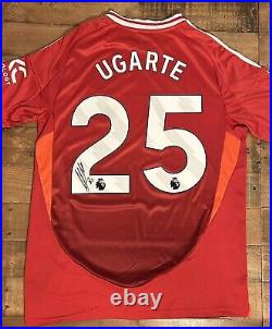 Signed Manuel Ugarte Manchester United 24/25 Home Shirt Proof Portugal Uruguay