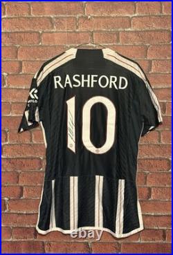 Signed Marcus Rashford Manchester United Autographed Shirt With COA See PROOF