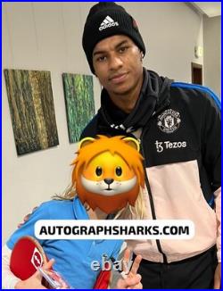 Signed Marcus Rashford Manchester United Autographed Shirt With COA See PROOF