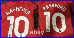 Signed Marcus Rashford Manchester United shirt