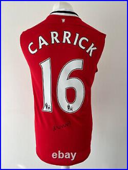 Signed Michael CARRICK Shirt Manchester United PROOF/COA