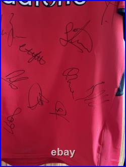 Signed Original Authentic 2002 Manchester United Football Shirt Red Signed Original Authentic 2002 Manchester United Football Shirt Red