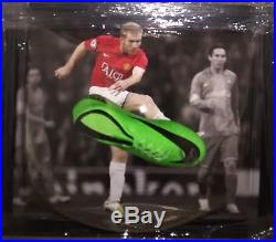 Signed Paul Scholes Framed Football Boot Display Manchester United England (2)