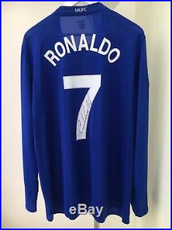 Signed Player Issue Cristiano Ronaldo Manchester United Shirt Watertight COA