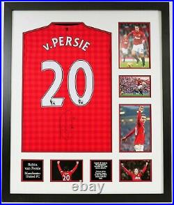 Signed Robin van Persie Manchester United Framed Shirt Brand New With COA