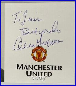 Signed Sir Alex Ferguson Official Club Card Manchester United COA Autograph