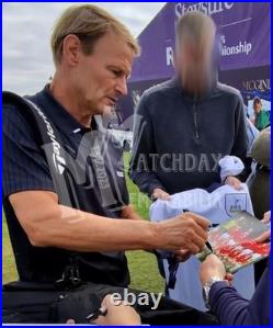 Signed TEDDY SHERINGHAM Manchester United Retro Football Shirt COA & Proof