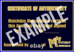 Signed TEDDY SHERINGHAM Manchester United Retro Football Shirt COA & Proof